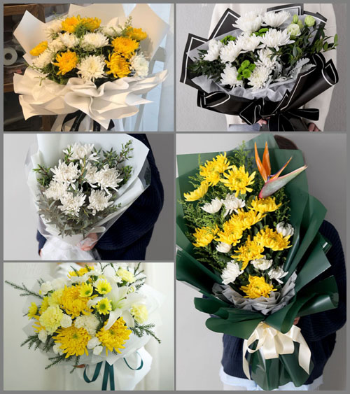山西忻州五台县陈家庄乡白事花束代送